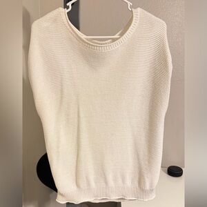 LOFT Cream Cowl Neck Sweater